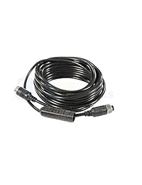 Cable de video a prueba de intemperie CabCAM de 20 'para usar con el sistema de cámara de respaldo con cámara de visión trasera CabCAM