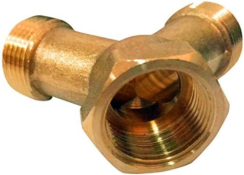 Washing Machine Connector Y Piece Connector Solid Brass 2 Way Water Hose Splitter for Dishwashers and Washing Machine Hoses - Image 5