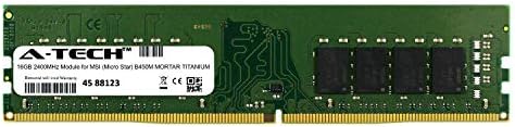 A-Tech 16GB Module for MSI (Micro Star) B450M Mortar Titanium Desktop & Workstation Motherboard Compatible DDR4 2400Mhz Memory Ram (ATMS368309A25822X1)