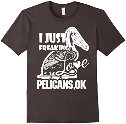 Men's Pelican Shirt - I Just Freaking Love Pelicans Shirt Large Asphalt