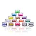 Glitter Tattoo Kit - Amazing Gift Idea for Girls (15 X-Large Color Jars, 32 Temporary Tattoos Stencils, 2 Glue Applicator & 2 Cosmetic Brushes) Hypoallergenic, Waterproof and Easy to Apply