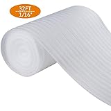 Foam Wrap Roll 12” x 394" (10 Meters), Protect Dishes, China, and Furniture, Packing Supplies, Packing Cushioning Supplies for Moving (Thickness: 1/16")