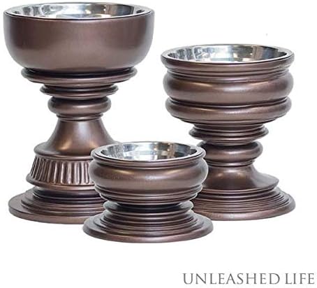 Unleashed Life Elevated Feeder - Raised Dog & Cat Food Bowl