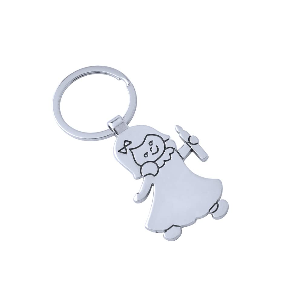 ARFUKA Keyring Angel Pendant Keyring Metal Key Chain, Christmas/Birthday/Valentine's Day Gift for Men and Women