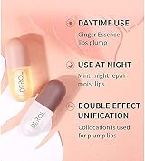 HQDA 2 Pcs Lip Plumper Set Natural Gloss Serum Kit Fuller Hydrated Beauty Lips view 5