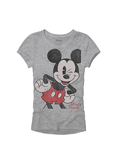 Oversized Mickey Mickey Mouse Women's Juniors Graphic Tee Classic Vintage Disneyland World Adult T-Shirt Apparel (Small) (Best Disney Resort For Teens)