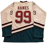 Kooy Adam Banks #99 White Mighty Ducks The Movie Jersey Hockey Men Stitched