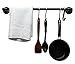Industrial Pipe Towel Rack by DIY Cartel - Hardware Only - Perfect for: Curtain Rod, Storage Bar, Hanging Plants, Coat Rack & Industrial Furniture/Farmhouse Decor (24 - Inch)