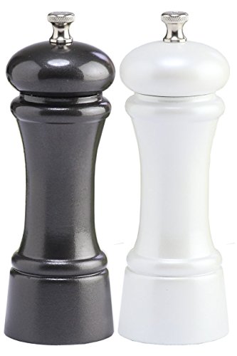Chef SpecialtiesElegance Pepper Salt Mill Set, Gunmetal & Pearl Metallic