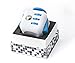 LPVLUX Fidget Stress Dice Toy Cube – Flippy Chain Fidget Toy – The Premium Fidget Dice Anti-anxiety, Depression, Stress, ADD & ADHD Cube for Children/Adults (White/Blue)