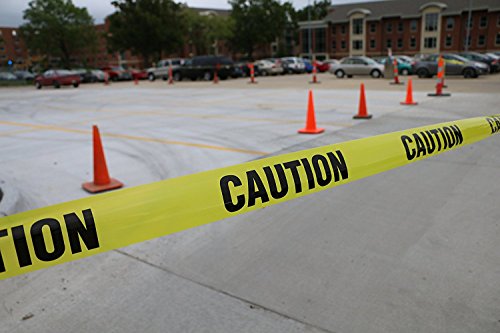 XFasten Caution Tape Roll, Non Adhesive, 3-Inch x 1000-Foot Yellow Black Barricade Safety Tape- High Visibility for Workplace Safety - Thumbnail 6
