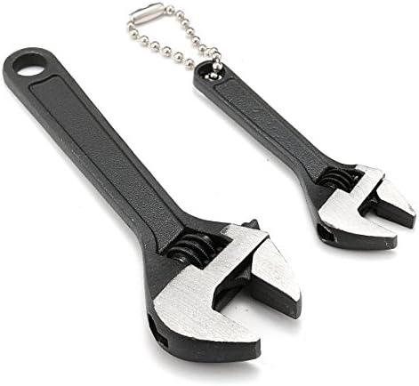 Ologymart 2.5 Inch Mini Metal Adjustable Wrenches Spanner Hand Jaw Wrench 0-15mm 0-10mm