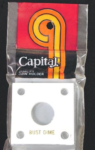Capital Plastics 2x2 Holder - BUST DIME in White