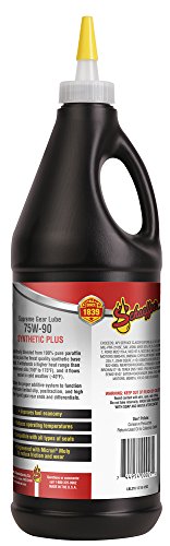 Schaeffer Manufacturing Co. 02937590-012S Supreme Gear Lube SAE 75W-90, 1 quart - //coolthings.us