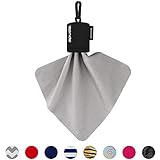 SPUDZ Classic | Microfiber Cloth Screen Cleaner and Lens Cleaner | Black | 6 x 6 Inches