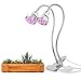 16W LED Grow Lights Bulbs for Indoor Plants,Dual-lamp-switch Growing Light with 360 Degree Flexible Gooseneck for Office Home Garden House Plant