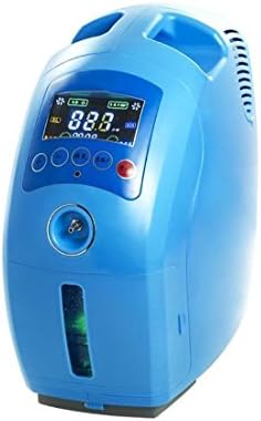 JD Oxygen Concentrator - Portable Oxygen Concentrator Air Purifier Oxygen Machine Generator Output 2-9L/Min Adjustable - Blue - Home/Car Available Health Care