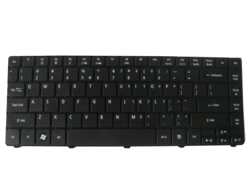 LotFancy Black Matte keyboard for Acer Aspire 3410 3410T 3410G 3810T 3810TZ 3810TZG 3811TG 3811TZ 3811TZG 4410 4410T 4535 4535G 4736 4736G 4736Z 4736ZG 4935 4235 4240 4535 4540 4736 4740G 4738 4738G 4738Z 4738ZG 4745 4745G 4745Z 4625 4625G 4743 4743G 4743Z 4741 4741G 4741Z 4741ZG 4750 4750G 4820 4820G 4820T 4820TG 4820TZG 4250 4251 4252 4253 4333 4339 4540G 4551 4551G 5935 5935G 5940 5940G 5942 5942G Series; EMachines D440 D442 D640 D640G D528 D728 D730 D730G D730Z D730ZG D732 Series; compatible with part numbers KB.I140A.085, KBI140A085, NSK-AMK1D, 9J.N1P82.K1D, 6037B0039201, KB.I140A.058, PK1307R1A01, 9J.N1P82.A1D, NSK-AMA1D, KB.I140A.229, MP-09G23U4-442, AEZQ1R00010, 9Z.N1P82.Q1D ... Laptop / Notebook US Layout