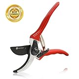 Pruning Shears - Wsiiroon Sharp Bypass Pruning Tools,Pruning Snip,Tree Trimmer, Premium Titanium Garden Shears, Hand Pruner,Clippers For The Garden.