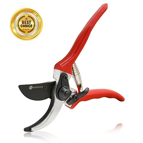 Pruning Shears - Wsiiroon Sharp Bypass Pruning Tools,Pruning Snip,Tree Trimmer, Premium Titanium Garden Shears, Hand Pruner,Clippers For The Garden.