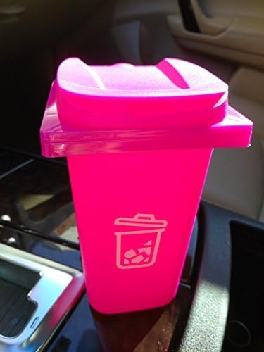 Recyle Trash Mini Home Office Auto Car Vehicle Garbage Can Automobile Universal Traveling Portable 1 Can ASSORTED COLORS MAY VARY