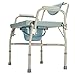 Extra Wide Height Adjustable Bedside Commode Seat Toilet Potty Chair Toilet Safety Frame Portable Versatile Multifunctional Elderly Disabled Handicapped People Hospital Medical Slip-Resistant Chair