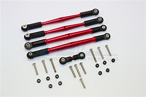 GPM Arrma KRATON 6S BLX / OUTCAST 6S BLX Upgrade Parts Aluminum Turnbuckles - 5Pcs Set Red