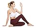 baleaf Women's Ankle Legging Athletic Yoga Hiking Workout Running Pants Inner Pocket Non See-Through Ruby Wine Size L