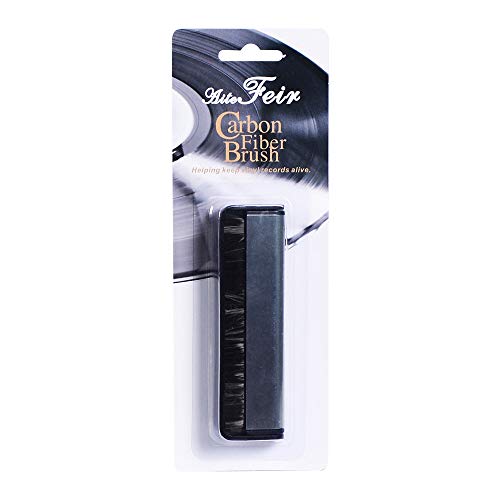 Feir Carbon Fiber Anti-Static Vinyl Record Cleaning Brush Turntable Vinyl Accessories (Carbon Brush)