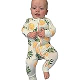 GBSELL Newborn Baby Fruit Animal Print Gown Pajamas Romper Jumpsuit Clothes (Fruit, 6-12 Month)