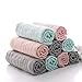 MUKIN Baby Bath Washcloths Cotton Face Towels for Newborn, Ultra Soft Wash Cloths for Babies (Multicolored, 12x12 Inch (Pack of 9))
