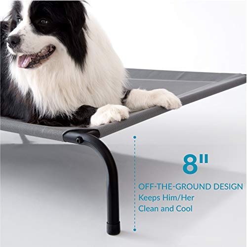 Bedsure Meidum Elevated Outdoor Dog Bed Raised Dog Cots Beds for