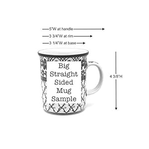 Polish Pottery Mug – Big Straight Sided – Unikat Signature – U3271