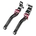 GZYF Short Brake Clutch Levers/for Yamaha YZF R6 2005-2011 / YZF R1 2004-2008 Black and Red