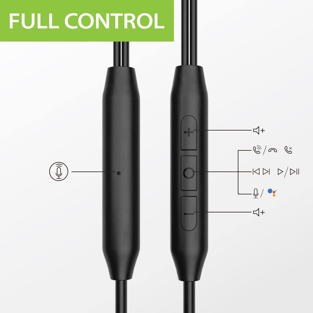 Avantree L171 - Lightning Wired Earbuds with Microphone & in-Line Volume Control, Compatible with Older iPhone 11, 12, 13, 14 Models, MFi Certified Headphones with Ear Hook for Running & Sports