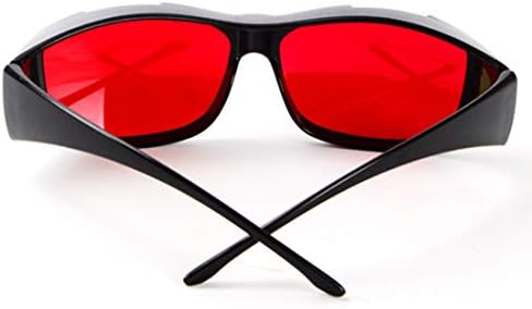 Red Green Colour Blind Glasses for Men Women Corrective Achromatopsia, Red Green Blindness, Color Weakness, Mild Medium Grade, Black Frame