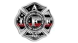 3 PACK THIN RED LINE IAFF Fireman Firefighter American Flag Vinyl Decal Sticker Car Truck Sniper Marines Army Navy Military Jeep Graphic