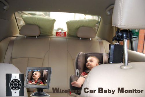 Amazon Com Wireless Car Baby Monitor Night Vision Dvr Safe Screen Baby