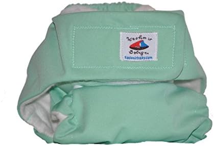 Kashmir Baby Bamboo/ Organic Cotton One Size Cloth Diapers Washable Reusable &amp; Bamboo/ Organic Cotton Insert~ Assorted Colors (Spring Green)