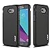 J&D Case Compatible for Samsung Galaxy J3 Emerge, 2017, Prime, Heavy Duty Dual Layer Hybrid Shock Proof Protective Rugged Bumper, Black