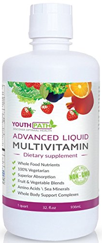 Advanced Liquid Multivitamin - Complete Anti aging & Whole Body Supplement - Natural Source Vitamins & Minerals for Energy & life, Men & Women - 32 fl. Oz Advanced Liquid Multivitamin - Complete Anti aging & Whole Body Supplement - Natural Source Vitamins & Minerals for Energy & life, Men & Women - 32 fl. Oz