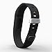 Teak - Silicone Sport Band Replacement for Fitbit Flex - Large, Black