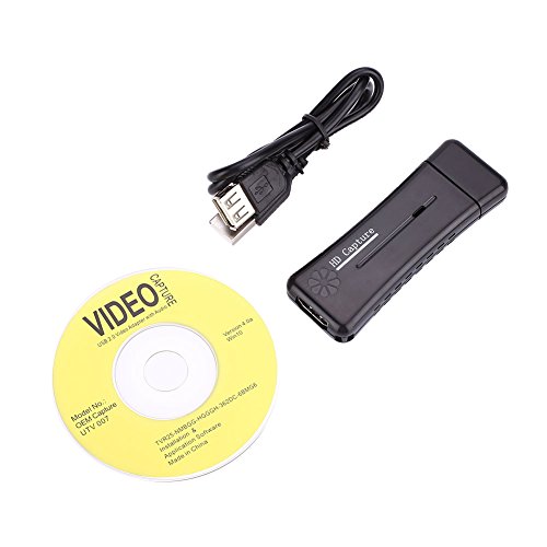 Hanbaili Portable USB 2.0 Port HDMI 1080P 60fps Monitor Video Capture Card Adapter for PC