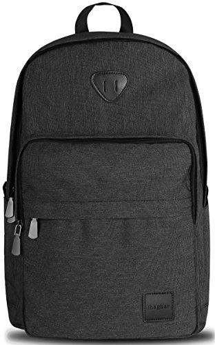 ibagbar Backpack Rucksack Laptop Bag Computer Bag Daypack Travel Bag College Bag Book Bag School Bag Hiking Bag Camping Bag Weekend Bag Black New