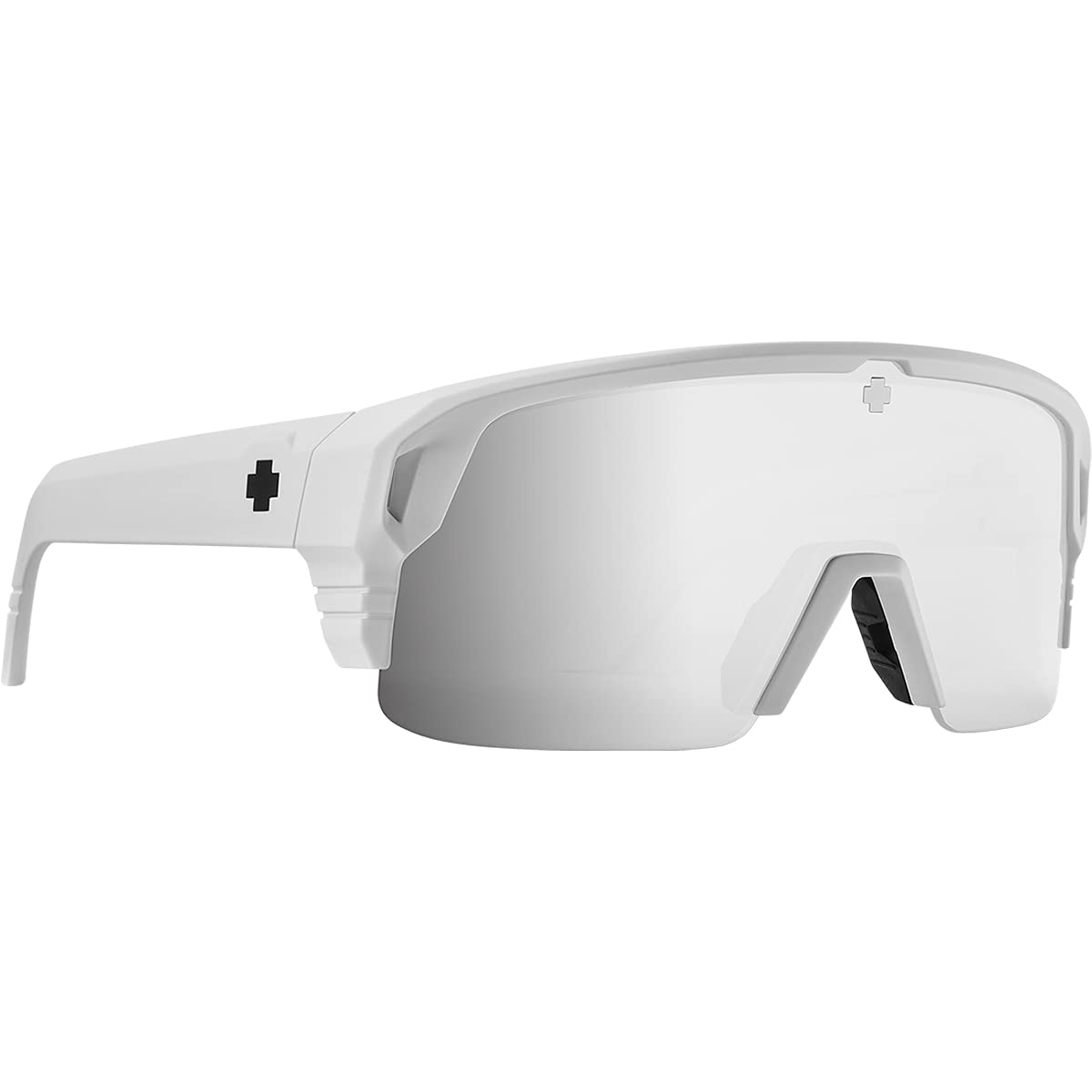 SPY Optic Monolith 5050, Cylindrical Shield Semi-rimless Sunglasses, Color and Contrast Enhancing Lenses