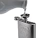 Woooow Hip Flask Pocket Flagon Stainless Steel Flask, 8 oz