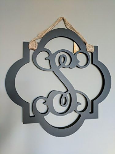 Greens Mill Wooden Vine Font Initials (S, Black)