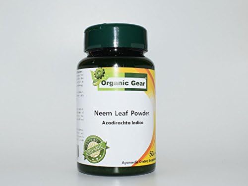 Organic Gear Neem Leaf Powder Natural Skin Care Blood Purify Azadirachta Indica Traditional Medicinal Use Ayurvedic Active Herbs100% Safe No Side Effect Herbal Supplement [50 grams] SKU#3915-BX