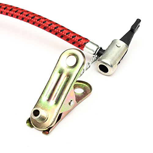 Bicycle Mini Portable Air Pump Flexible Rubber Tube Hose Replacement - Thumbnail 4