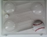 Medium size baseballs S051 Sports Chocolate Candy Mold